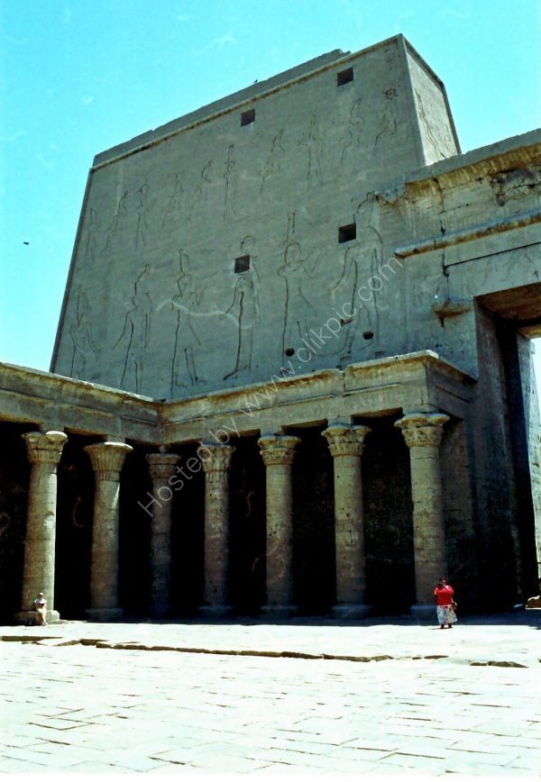 Interior Right Pylon at Entrance, Edfu